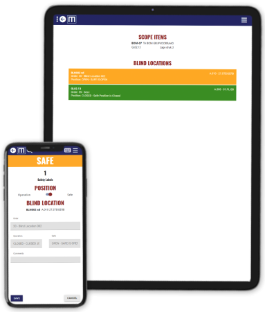 Execute Safety Lists using mobile devices